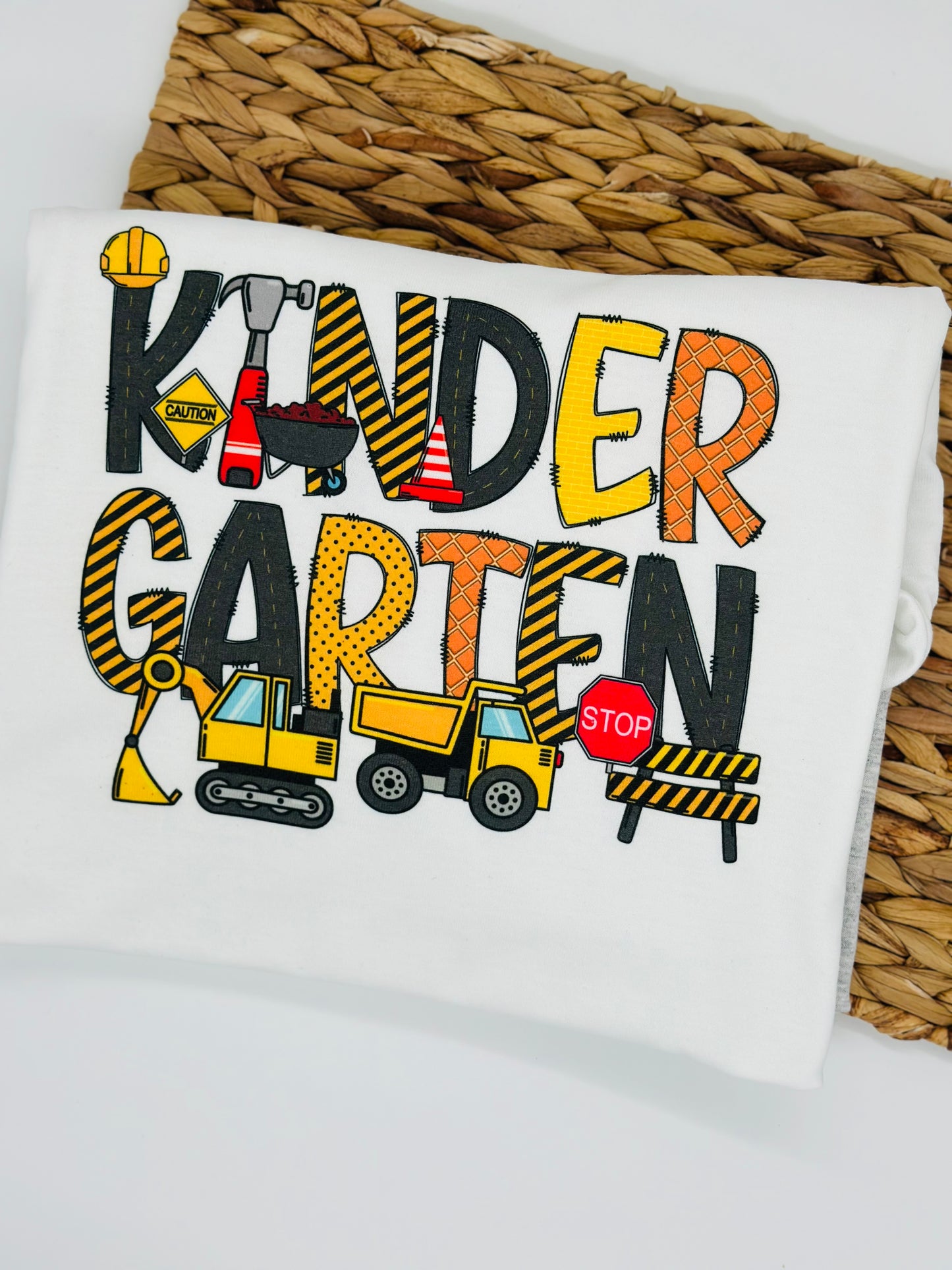 Construction Theme First Grade T-Shirt – Back to School Tee