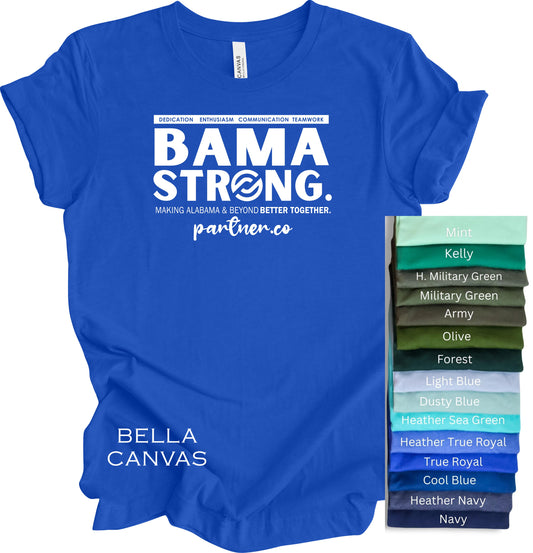 BAMA STRONG Team T-Shirt BELLA CANVAS in Blues | Partnerco Swag