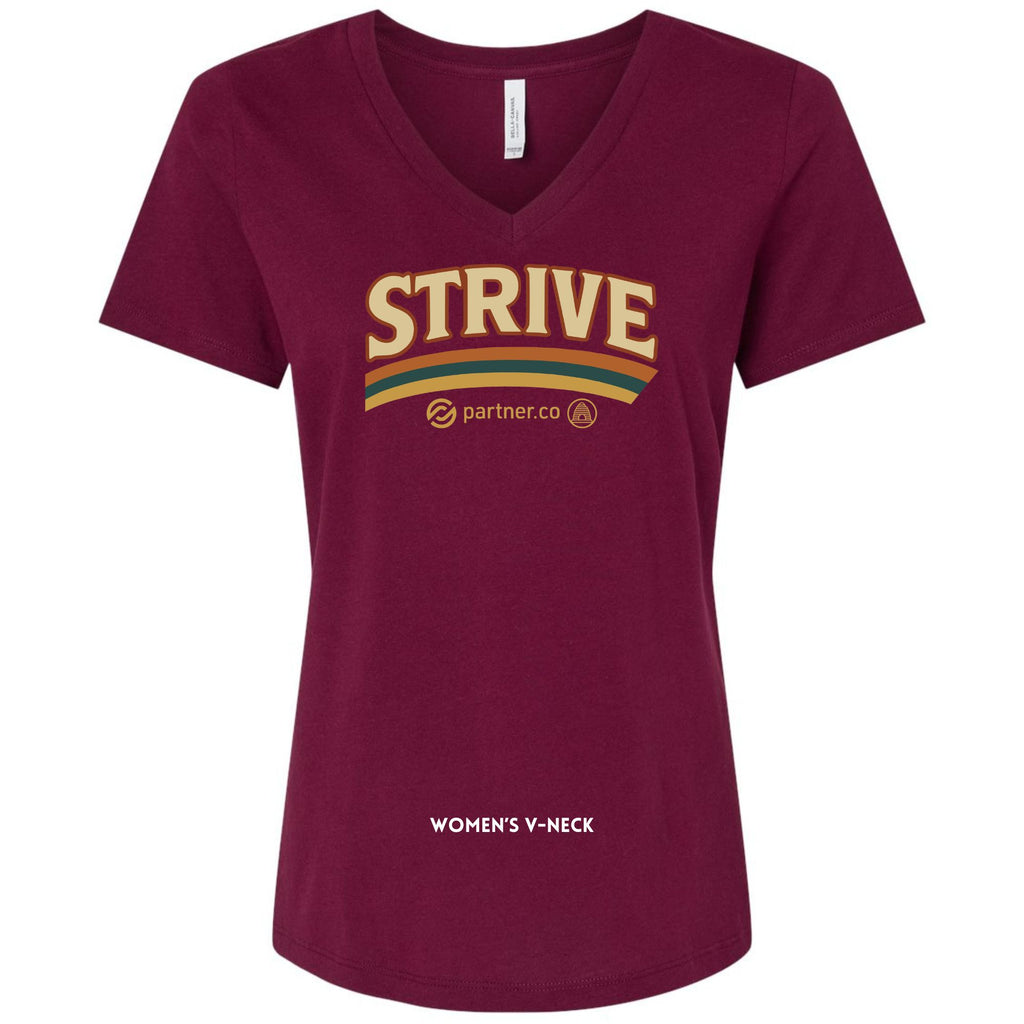 Strive Bella+Canvas Women's V-Neck – PartnerCo Swag