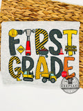 Construction Theme First Grade T-Shirt – Back to School Tee