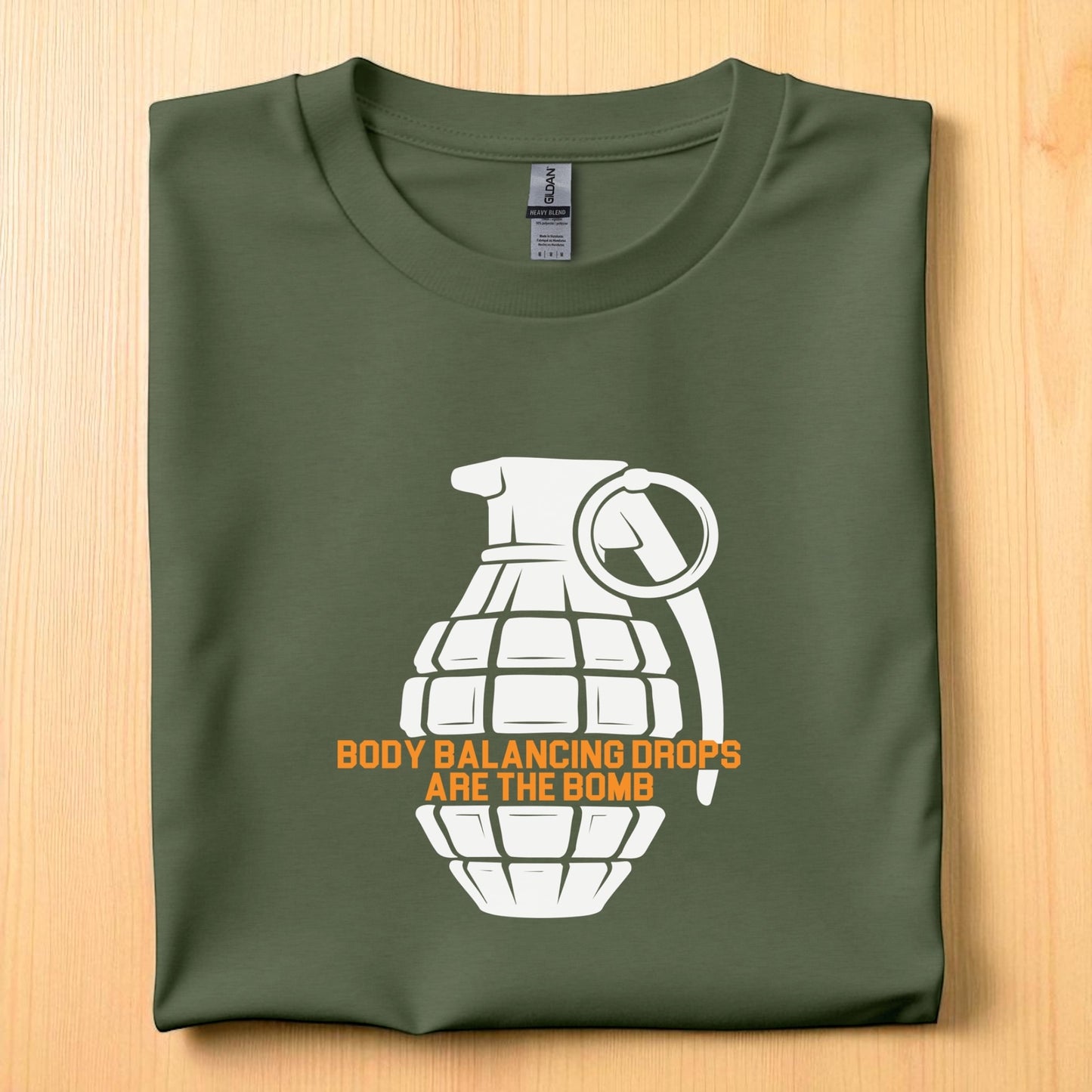 Body Balancing Drops Are the Bom_ T-Shirt | Funny Wellness Tee | Hormone Balance & Energy Shirt | Trendy Gym & Lifestyle Top