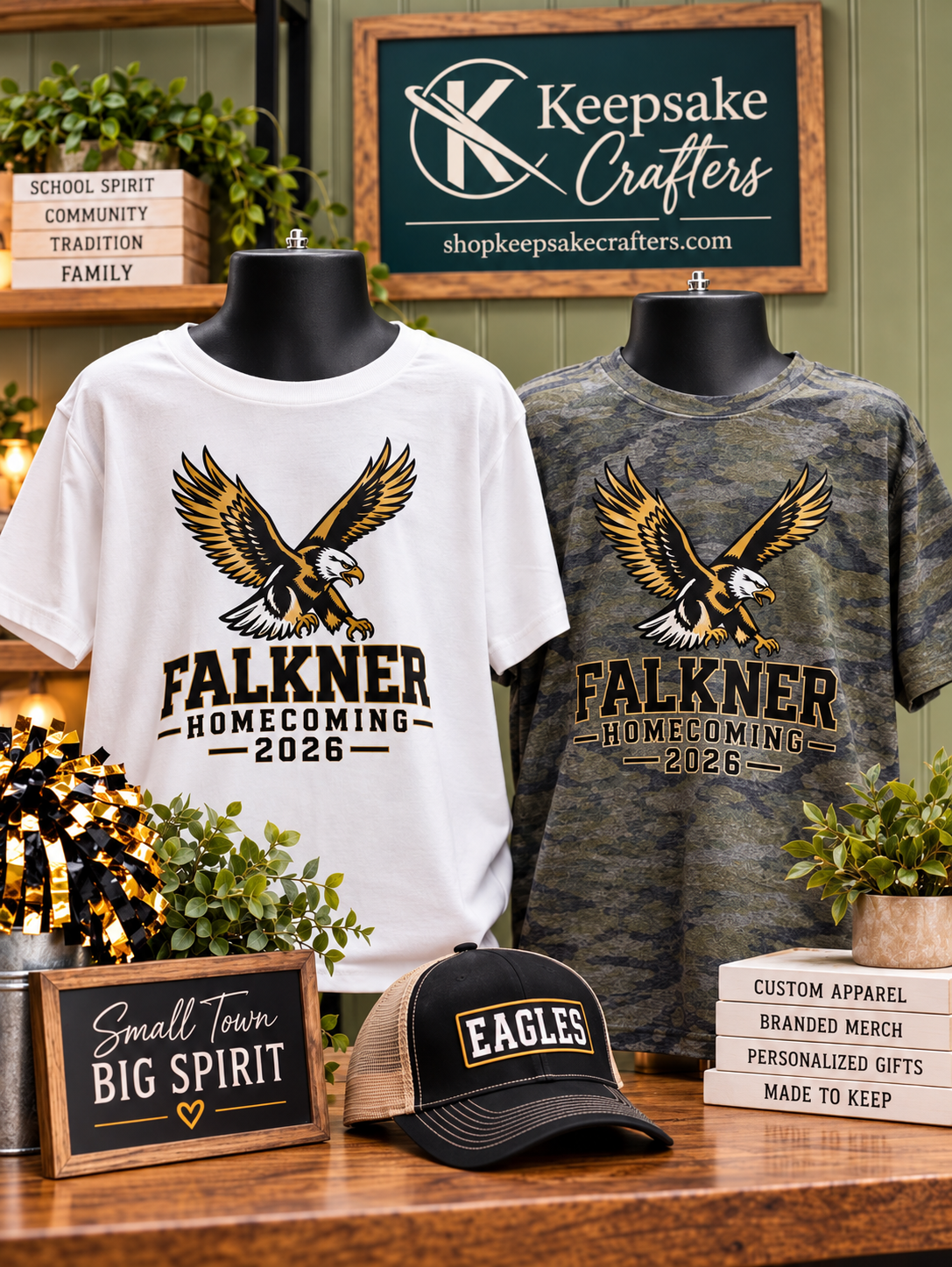 Official Falkner High School Homecoming 2026 T-Shirt | Falkner Eagles
