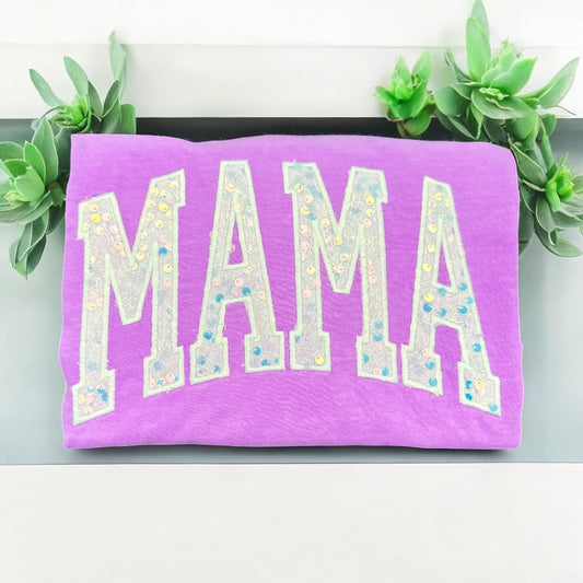 Personalized Neon Violet Sequin Name T-Shirt