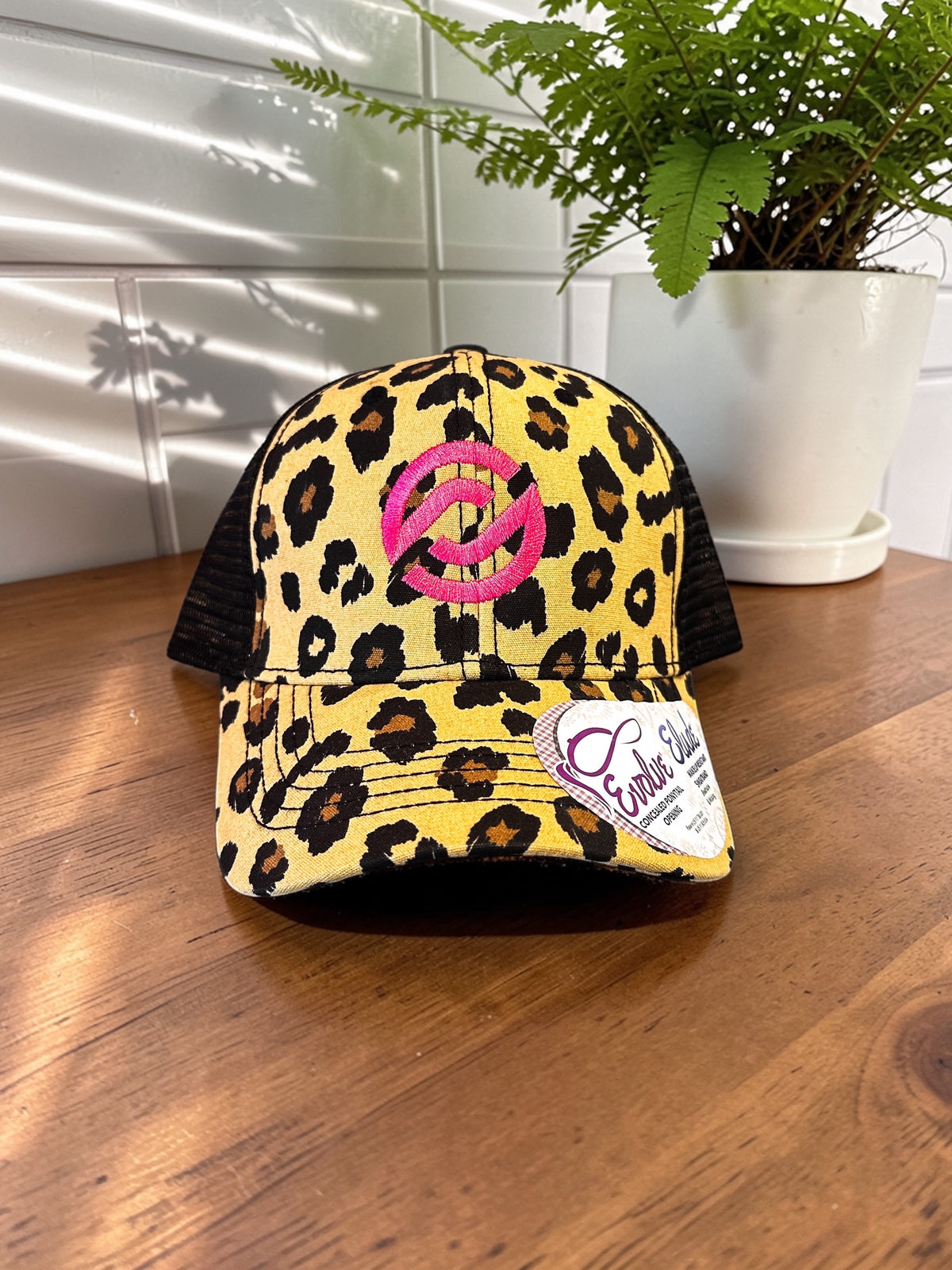 Leopard Ponytail Trucker Cap | Partnerco Swag