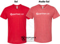 V-Neck Partner Co Swag T-Shirt in Red Colors