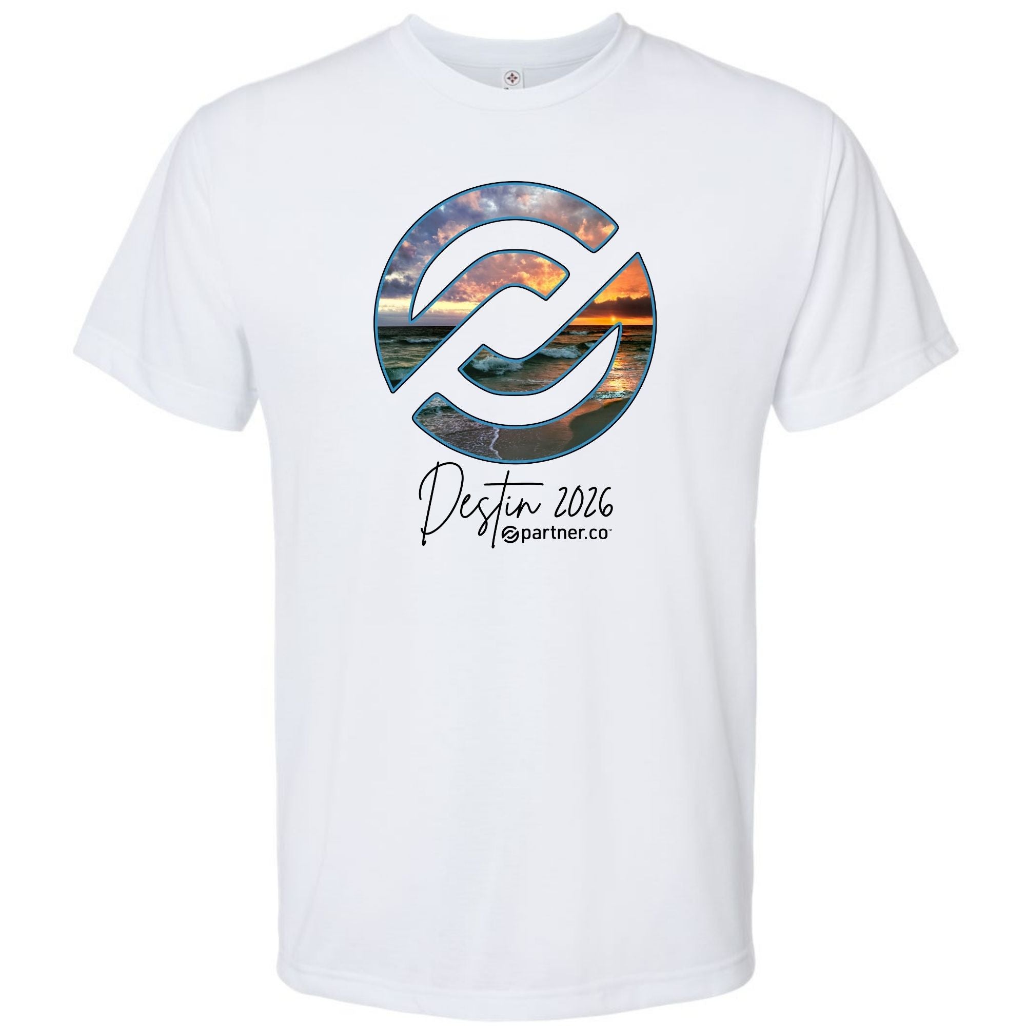 Destin T-Shirt Performance White | Partnerco Swag